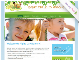 NurseryWeb - Alpha Day Nursery Website Design