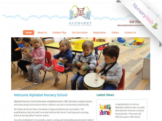 NurseryWeb - Alphabet Nursery School Website Design