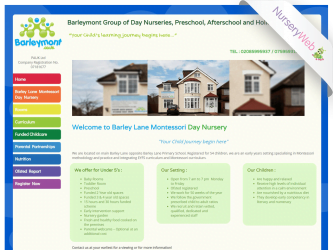 NurseryWeb - Barley Lane Montessori Day Nursery Website Design