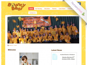 NurseryWeb - Bouncy Bear Childcare Website Design