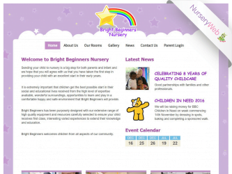 NurseryWeb - Bright Beginners Nursery Website Design