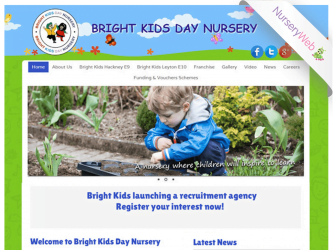 NurseryWeb - Bright Kids Day Nursery Website Design