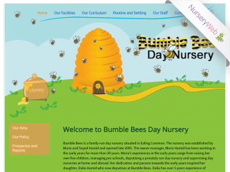 NurseryWeb - Bumble Bees Day Nursery Website Design