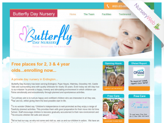 NurseryWeb - Butterfly Day Nursery Website Design