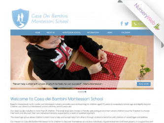 NurseryWeb - Casa Dei Bambini Montressori School Website Design