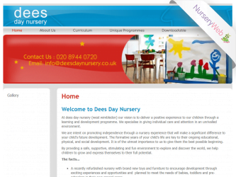 NurseryWeb - Dees Day Nursery Website Design