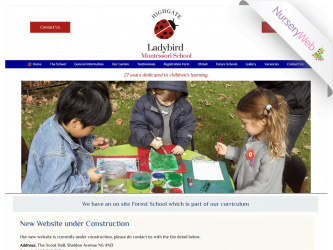 NurseryWeb - Ladybird Montessori school Website Design