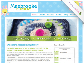 NurseryWeb - Maebrooke Day Nursery Website Design