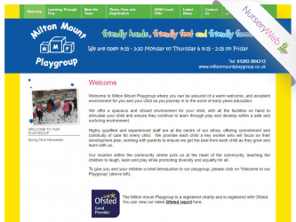 NurseryWeb - Milton Mount Playgroup Website Design