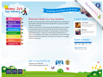 NurseryWeb - Nanny Jo's Day Nursery Website Design