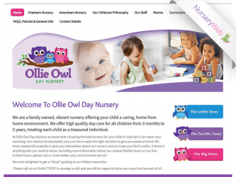 NurseryWeb - Ollie Owl Day Nursery Website Design