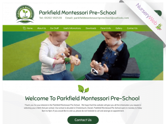 NurseryWeb - Parkfield Montessori Pre-School Website Design