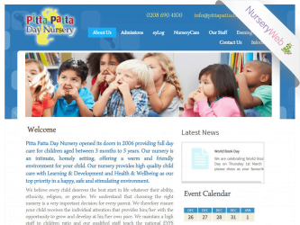 NurseryWeb - Pitta Pitta Day Nursery Website Design