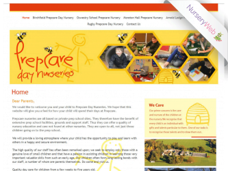 NurseryWeb - Prepcare Day Nurseries Website Design