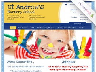 NurseryWeb - St Andrew's Nursery School Website Design