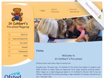 NurseryWeb - St Cuthbert's Pre-School Playgroup Website Design