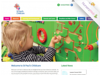 NurseryWeb - St Paul's Childcare Website Design