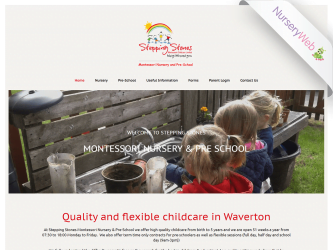 NurseryWeb - Stepping stones Montessori Nursery & Pre-School Website Design