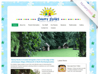 NurseryWeb - Sunny Socks Nursery School Website Design