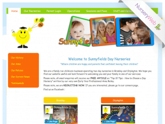 NurseryWeb - Sunnyfields Day Nursery Website Design