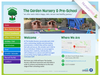 NurseryWeb - The Garden Nursery & Pre-School Website Design