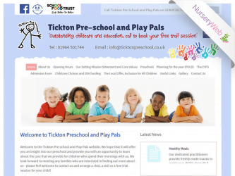 NurseryWeb - Tickton Pre-School & Pay Pals Website Design