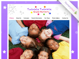 NurseryWeb - Twinkle Twinkle Gem Nnursery Website Design