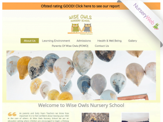 NurseryWeb - Wise Owls Nursery School Website Design