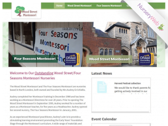 NurseryWeb - Wood Street Montessori Website Design